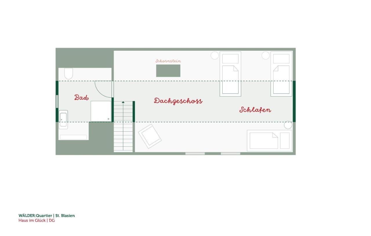 Waelder: Quartier Haus Im Glueck Villa St. Blasien Bagian luar foto